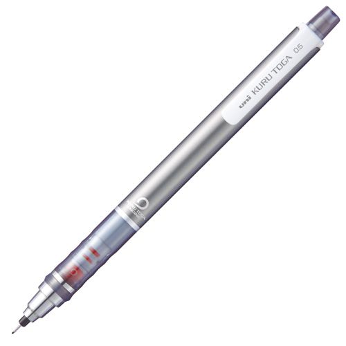 シャープペンクルトガ0.5mm 軸:シルバー