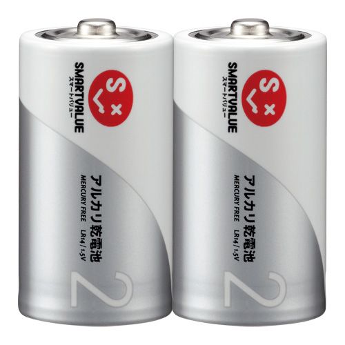 アルカリ乾電池　単２×２本　Ｎ１２２Ｊ－２Ｐ